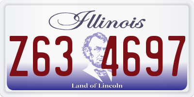 IL license plate Z634697