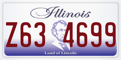 IL license plate Z634699