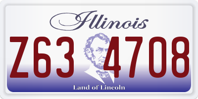 IL license plate Z634708