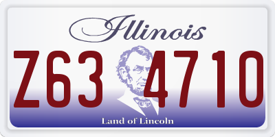 IL license plate Z634710