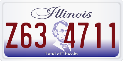 IL license plate Z634711