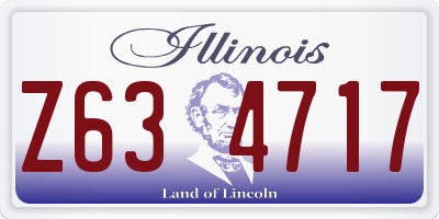 IL license plate Z634717