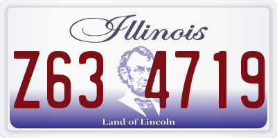 IL license plate Z634719