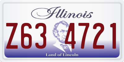 IL license plate Z634721