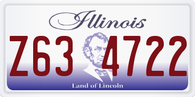 IL license plate Z634722