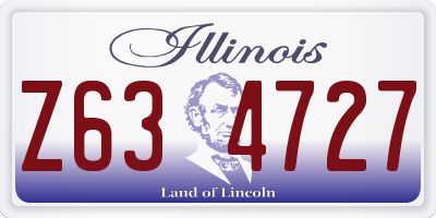 IL license plate Z634727
