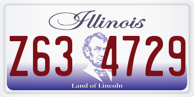 IL license plate Z634729