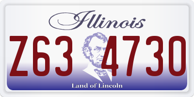 IL license plate Z634730