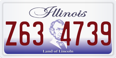IL license plate Z634739