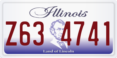 IL license plate Z634741