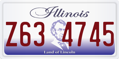 IL license plate Z634745