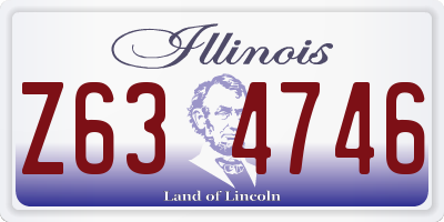 IL license plate Z634746