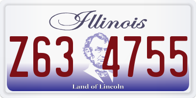 IL license plate Z634755