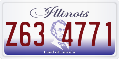 IL license plate Z634771