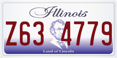 IL license plate Z634779