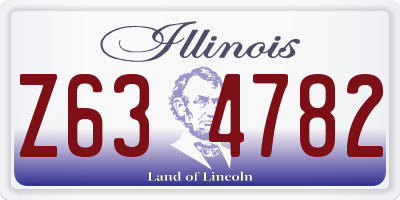 IL license plate Z634782