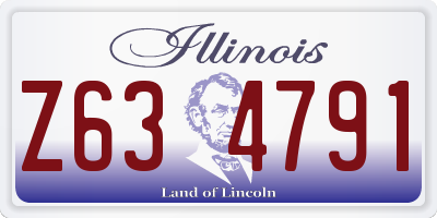 IL license plate Z634791