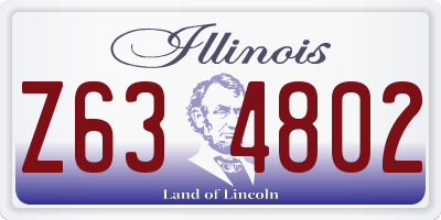 IL license plate Z634802