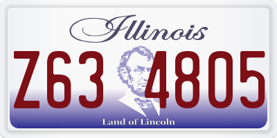 IL license plate Z634805