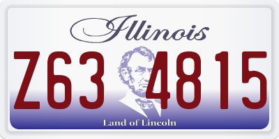 IL license plate Z634815