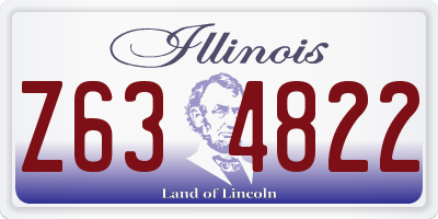 IL license plate Z634822