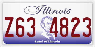 IL license plate Z634823