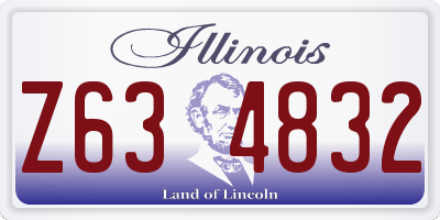 IL license plate Z634832