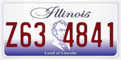 IL license plate Z634841