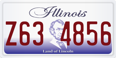 IL license plate Z634856