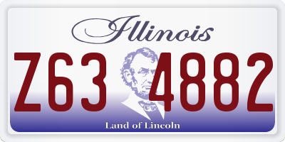 IL license plate Z634882