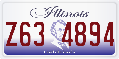 IL license plate Z634894