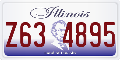 IL license plate Z634895