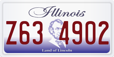 IL license plate Z634902