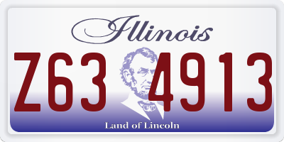 IL license plate Z634913