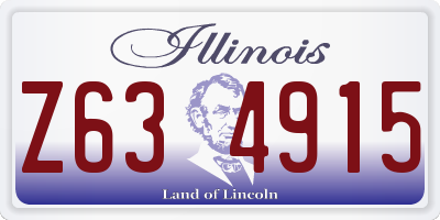 IL license plate Z634915