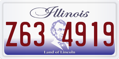IL license plate Z634919