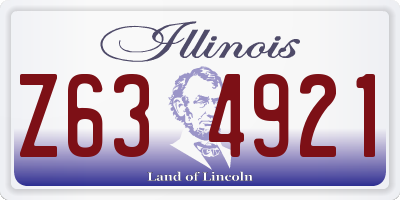 IL license plate Z634921