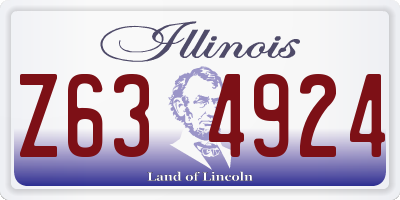IL license plate Z634924