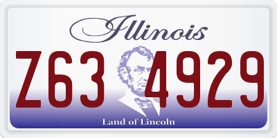 IL license plate Z634929