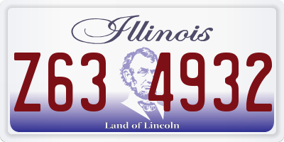 IL license plate Z634932