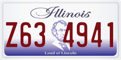 IL license plate Z634941