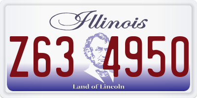 IL license plate Z634950