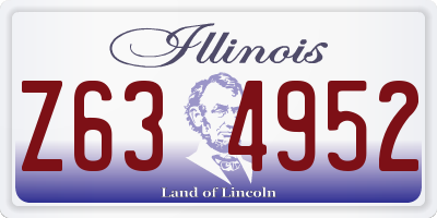 IL license plate Z634952