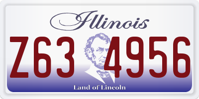 IL license plate Z634956