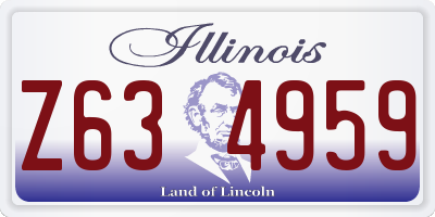 IL license plate Z634959