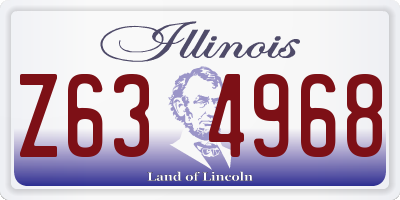 IL license plate Z634968