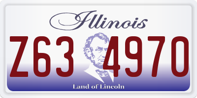 IL license plate Z634970