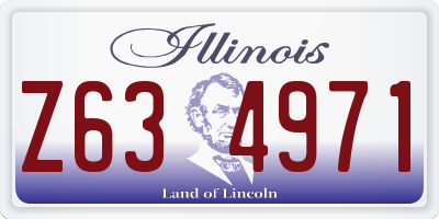 IL license plate Z634971