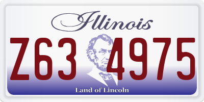 IL license plate Z634975