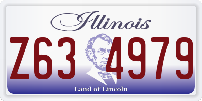 IL license plate Z634979
